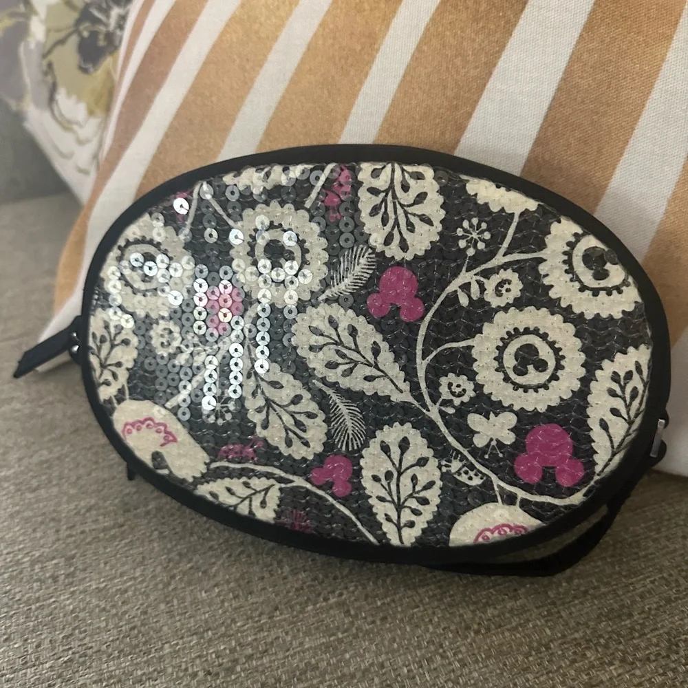 Vera Bradley Disney Mickey & Birdie Sequin Floral Crossbody Bag - Picture 8 of 11